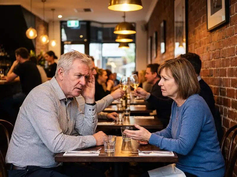 Difficulty hearing conversations in noisy environments